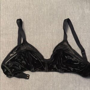 Victoria's Secret Black Triangle Bra Intimates